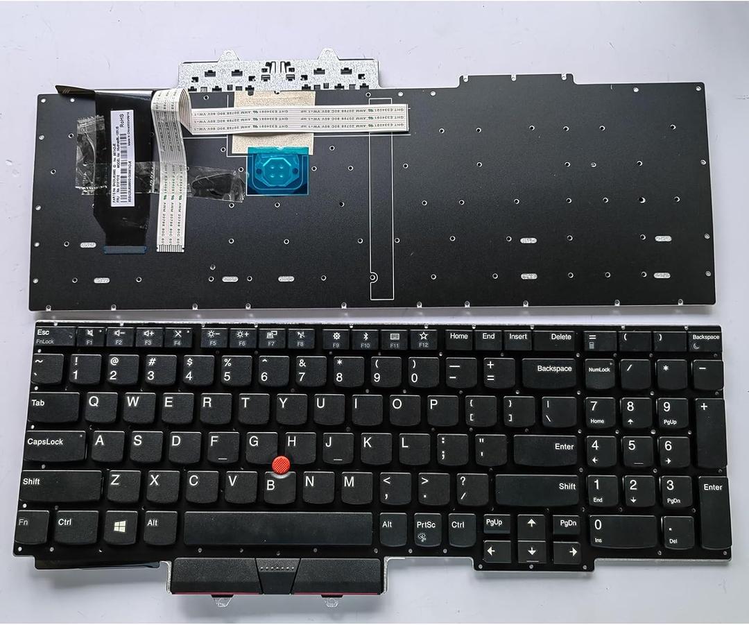 Laptop Replacement US Layout Keyboard for Lenovo Thinkpad E15 Gen 3 20YG 20YH 20YJ 20YK E5-511 E5-511G E5-571 E5-571G ES1-531 ES1-731 Without Frame,TrackPoint,No Backlit Black