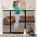 40.5" Tall Baby Gate 54.7-57.4" Wide No Drilling Tall Pet Gate Cat Gate Extra Wide Baby Gate Safety,Extra Narrow Auto-Close for Indoor Stairs, Doorways, and Kitchen