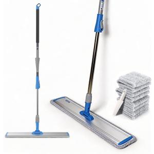 24 in Microfiber Wet & Dry Mops Heavy Duty Commercial Flat Floor Mop