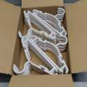 GoodtoU Baby Hangers Plastic Kids Hangers Clothing Toddler Hanger 100 Pack for Baby Children Hanger White