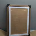14x20 Picture Frame Set of 2, Wood Frame with Real Glass, Wide Border, 14X20 in