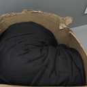 CYMULA Weighted Blanket for Adults (25lbs 80"x87" King Size Black) - Cooling Breathable Heavy Blankets for Summer Winter - Ultra Microfiber Soft Comfort Blanket with Glass Beads - Gifts for Men/Women