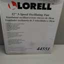 Lasko 12" Oscillating Table Fan for Home, Offices, Bedrooms, Living Rooms, 3-Speeds, Widespread Oscillation, Tilt-Back Fan Head, Portable, White, 2012