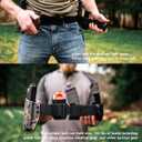 Quick Release Buckle EC MOLLE Utility Belt 2in1 Tactical Heavy Duty Gun Belt Law Enforcement for Men Women Medium-for Waist 32"-38" (Classic Black)
