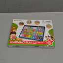 Trilingual Learning Toy Tablet with Music & Sound, Montessori Speech Musical Therapy Toys, Gifts for Boy, Girl, Baby, Toddler, for Age 1, 2, 3 Year Old (12-18 Months)