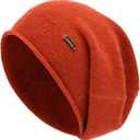 jaxmonoy Slouchy Knit Beanie Hat for Women Winter Soft Warm Ladies Laightweight Slouch Knitted Skull Beanies Cap (Orange)