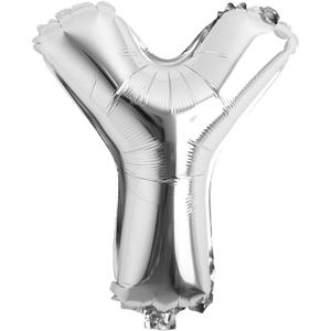 32 inch Letter Balloons Silver Alphabet Number Balloons Foil Mylar Party Wedding Bachelorette Birthday Bridal Shower Graduation Anniversary Celebration Decoration (32 inch Y Silver)