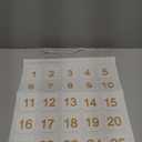 Photo Advent Calendar with Pockets, Christmas Calendar Countdown, Embroider Numbers Felt Photo Advent Calendar w/ 25 Small Pockets, Advent Calendars for Holiday Tradition (Gold)
