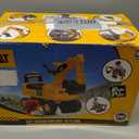 Best Ride On Cars CAT Excavator Push Car Licensed Caterpillar Ride-On Digger Toy for Kids with Rotating Bucket & Under-Seat Storage Construction Vehicle for Toddlers