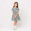 Mud Kingdom Girls Holiday Swing Dress Twirly Skater Short Sleeve A-Lined