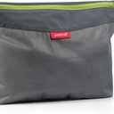 pack all Water-resistant Material Zipper Pouch, Mesh Zipper Bags for Storage, Travel, Office (Gray, Large) (Grey)