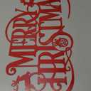 Metal Merry Christmas Wall Decor Christmas Sign Letter Decorative Hanging Plaque Suitable For Indoor Outdoor Room Yard Holiday Decoration