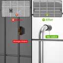 Sink Grid 18" X 12-1/2", Kitchen Sink Grid, Sink Protectors for Kitchen Sinks, Stainless Steel Material, Sink Bottom Grid with Rear Drain for Single Bowl (18" X 12-1/2" Centered Drain)
