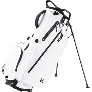 KVV Lightweight Golf Stand Bag with 7 Way Full-Length Dividers, 5 Zippered Pockets, Automatically Adjustable Dual StrapsElegant Design