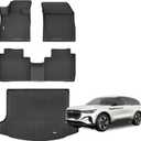 Floor Mats & Trunk Mat for 2024 2025 2026 Lincoln Nautilus All Weather TPE Protection Floor Liners Full Set with Cargo Liner for 2024 2025 2026 Lincoln Nautilus Accessories