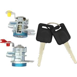 XQSMWF 1 Pair Front Door Lock Cylinder w/Keys Compatible with Nissan Versa 2007-2013 Replace H0601-EL00B H0601-EL00A H0601EL00B H0601EL00A Left Driver and Right Passenger Side