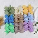 Baby Hair Clips for Girls 50PCS - 2" Girls Fully Lined Bows Hair Pins Tiny Hair Bows Alligator Clips for Baby Girls Infants Toddlers in Pairs