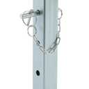 Adjustable Jack Stand Compatible with Square Jacks with 2.0 inches Square Tube 8000lbs Trailer Jack Drop Legs W/5 Mounting Holes Silvery Steel Heavy Duty