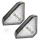 Motion Sensor Solar Stair Lights Outdoor, Solar Stair Light Solar Outdoor LED Step Light IP65 Waterproof Garden Decoration for Stair Porch Yard Deck(Warm Light),4 pack