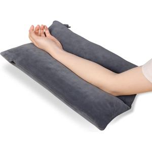 Arm Elevation Pillow Shredded Memory Foam Filled Arm Stabilizer Elevation Pillow for Swelling and Circulation Pain Relief for Shoulder Surgery and Leg Injury Washable Cover, Small 17"x10"x3"