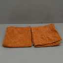 MIULEE Pack of 2 Couch Throw Pillow Covers 20x20 Inch Soft Burnt Orange Chenille Pillow Covers for Sofa Living Room Solid Dyed Pillow Cases