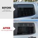 Mabett Rear Window Vents for Ford Maverick 2022-2025 Accessories, Window Cover with Mesh Net for Outdoor Camping Dog Travel Ride(2 Pcs for Rear Window)