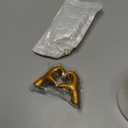 FANTESTICRYAN Medium Heart Hands Statues Gold Hand Love Sculpture Decorative Home Decor Ornaments for Living Room, Wedding, Bedroom, Office Desktop, Cabinets, Bookshelf (Medium Yellow Gold)