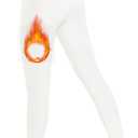 FULLSOFT Fleece Lined Leggings Women High Waisted Tummy Control Workout Winter Thermal Warm Soft Yoga Pants (Small-Medium, White)
