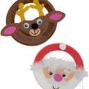 Christmas Character Plate Door Hanger Craft Kit, Makes 12