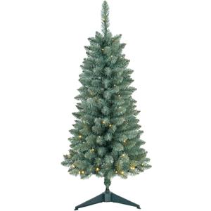 PreLit Artificial Christmas Tree 4Ft, Battery Operated Desktop Xmas Tree with 70 LED 210 Branch Tips Mini Christmas Tree Decoration Indoor Outdoor