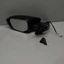 Driver Side Mirror Compatible with Honda Civic 2016-2021 Manual Folding Power Adjustment Glass Non Heated 3-Pins Rear View Door Mirror (Black)