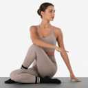 Irisbear Womens Pilates Socks with Grips Non Slip Yoga Socks Barre Gym Athletic Grippy Socks for Women
