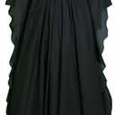 Medieval Renaissance Costume Dress Regency Dresses for Women Victorian (Small-Medium, Black)
