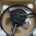 Depuley Ceiling Fans with Lights and Remote: 16" Black Flush Mount