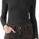 Levi's Women's Effortless Long Sleeve Tee Shirt (Medium, (New) Anthracite Night)