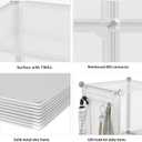 AWTATOS Cube Storage Organizer, Closet Organizers and Storage, 12 Cube Shelves Bookshelf, DIY Stackable Plastic Clothes Organizer Shelving for Bedroom, Home, Transparent Twill