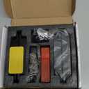 6" Hidden Door Hinge/Concealed Hinges,Invisible Hinges,Invisible Door Silent 180 Degree Swing Hinge 3-Way Adjustable Butt 6 x 2.5 x 1inch (Pack of 2) (Black)