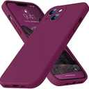 Ktele Compatible with iPhone 13 Case 6.1 inch Premium Liquid Silicone [Soft Microfiber Lining Anti-Scratch] Gel Rubber Full-Body Bumper Protection Camera Protect Case-WineRed
