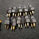 STARELO 10PCS Electrical Replacement Plug NEMA 5-15P Extension Cord Ends Black Shell 125V 15A 2Pole 3Wire.(Male)