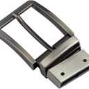 1 3/8"(35mm)-1.5"(40mm) Belt Buckle Replacement belt Buckle Reversible Classic Business (Grey Brushed)