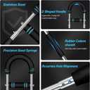 Adjustable Twister Arm Trainer, Chest Workout Equipment with Anti-Slip Grips, Portable Chest Trainer Equipment for Men Women, Detachable U-Shaped Fitness Equipment for Chest Shoulder Forearm