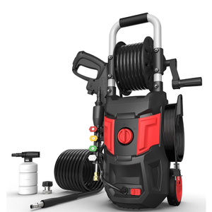 Pressure Cleaner 5000PSI Max 4.0GPM with 33FT Flexible Extension Hose, 4 Nozzles, Foam Cannon, Power Cleaner Powered for Cars, Patios, Driveways, Green