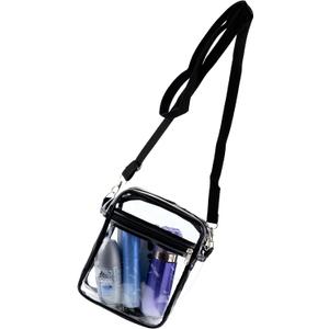 IFAMIO Clear Purse Bag Stadium Approved Men Women Crossbody Bag with Adjustable Shoulder Strap for Concerts Sports Events Festivals Work Business