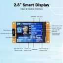 Bitcoin Miner NerdMiner V2 NMMiner 1060KH/s Bitcoin Lottery Miner 2.8-inch Touchscreen ESP-WROOM-32 ESP32 Development Board Desktop Clock Lucky Nerd Miner Module Crypto BTC Solo Miner Machine