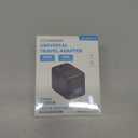 Decqle Universal Travel Adapter, International Travel Plug Adapter with 2 USBC(GaN 65W) ＆ 1 USBA Ports, All in One Portable Adaptor, for USA, UK, EU, AU ＆ 224+ Countries (Black) US