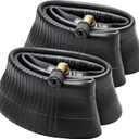 2 PCS 8 1/2 x 2 (50/75-6.1) Heavy Duty Scooter Inner Tubes, 8.5 Inch CR202 Stem Valve Bent Tire Tubes Compatible with 8 1/2x2 8.5x2.0 50/75-6.1Electric Scooter Tire Tubes (P-055)