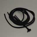 Automotive Wire Loom High Temperature Braided Wire Loom, Split-Sleeve Heat Resistant Wiring Loom Cord Cover for Harness Wires, Self-Wrapping Heavy Duty Sheathing Cable Management Black10ft-1/4inch