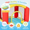Toddler Indoor Bounce House, Mini Inflatable Castle with Slide