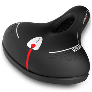 Wittkop Oversized Bike Seat for Peloton Bike & Bike+, Comfort Bicycle Seat, Compatible with Peloton, Spin, Road or Exercise Bikes, Wide Bike Saddle Replacement for Men & Women, Accessories Peloton
