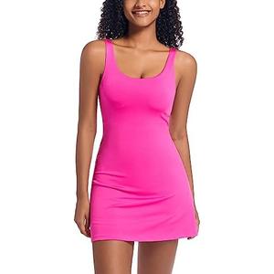 Tennis Dress for Women with Built-in Shorts & Pockets Athletic Golf Dress for Exercise Sports S